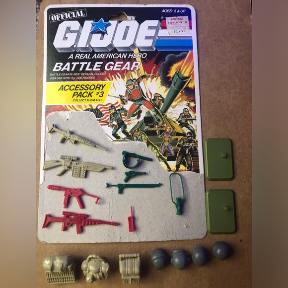 GI Joe ARAH Accessory Kit #3 / 1985 Hasbro / 19 of 24 pieces plus cardback - Picture 5 of 9